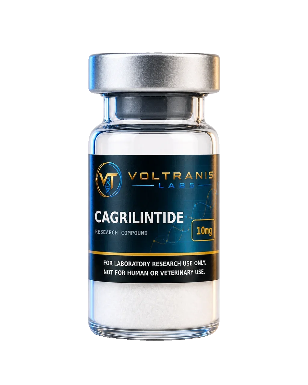 Cagrilintide 10mg — labelled vial, product photograph