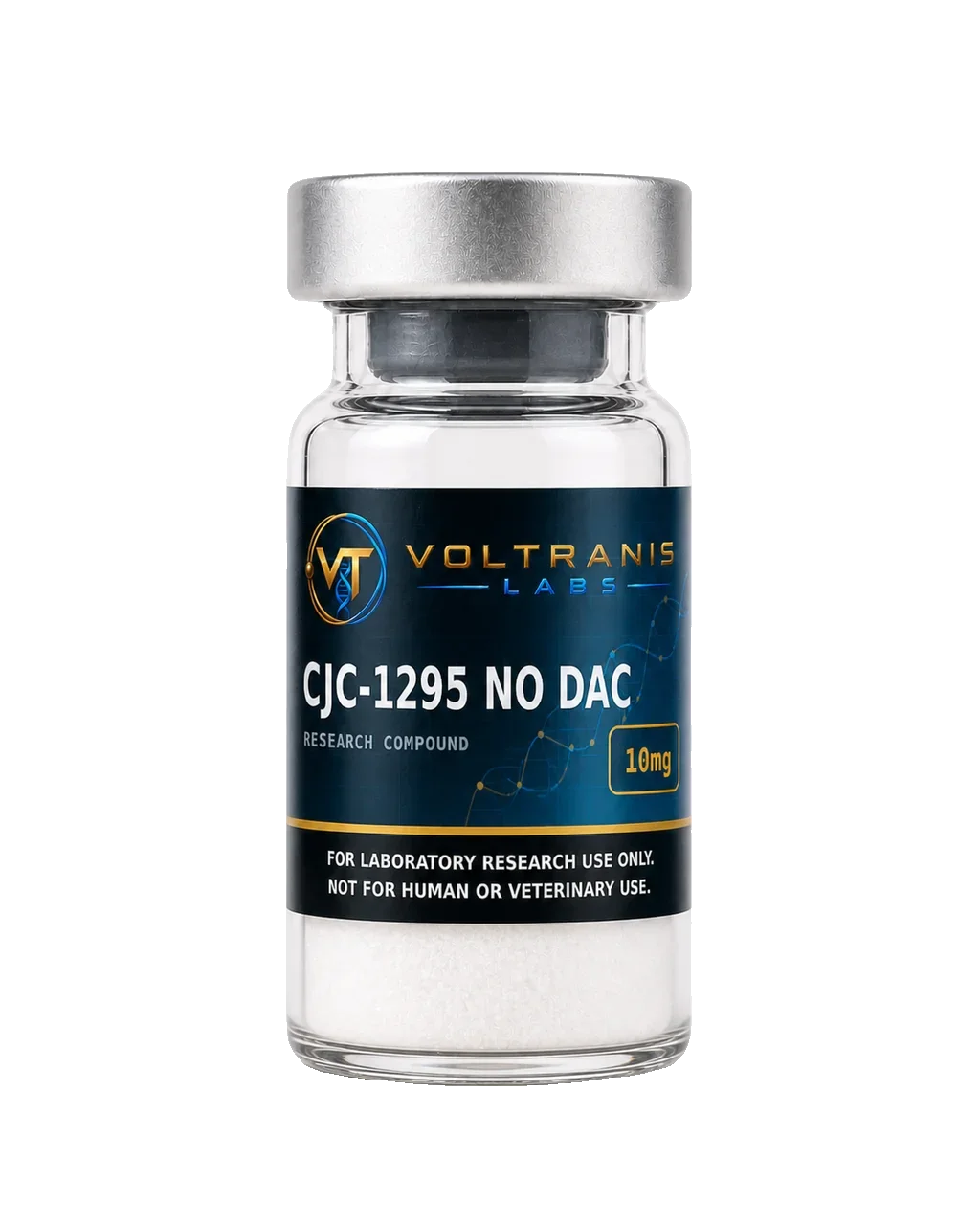 CJC-1295 No DAC 10mg — labelled vial, product photograph