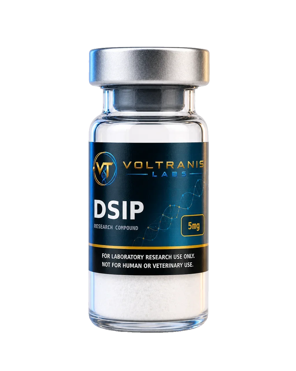 DSIP 5mg — labelled vial, product photograph