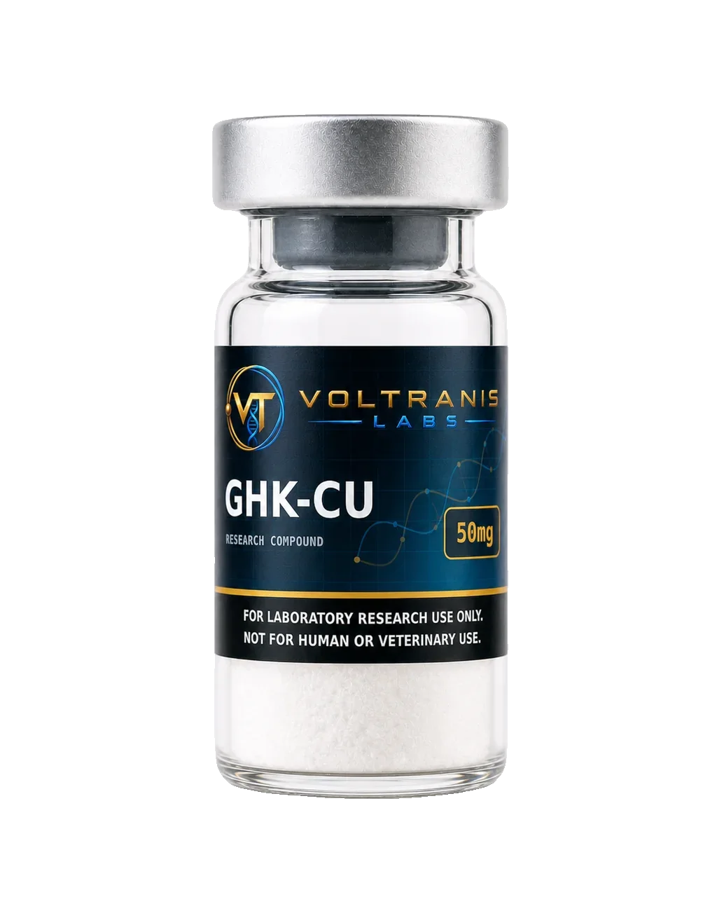 GHK-Cu 50mg — labelled vial, product photograph