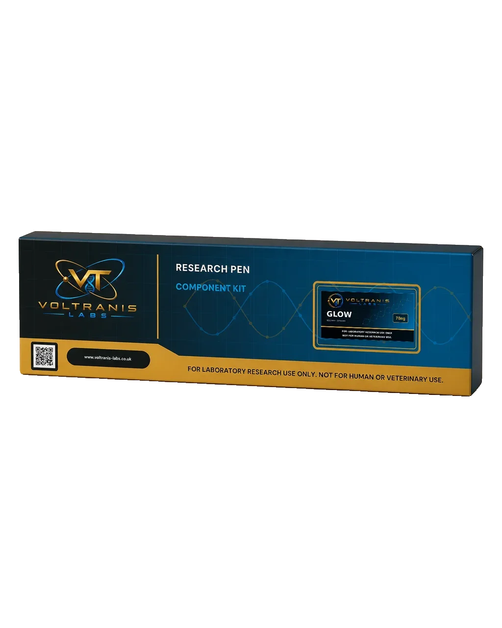 Glow 70mg — labelled pen box, product photograph