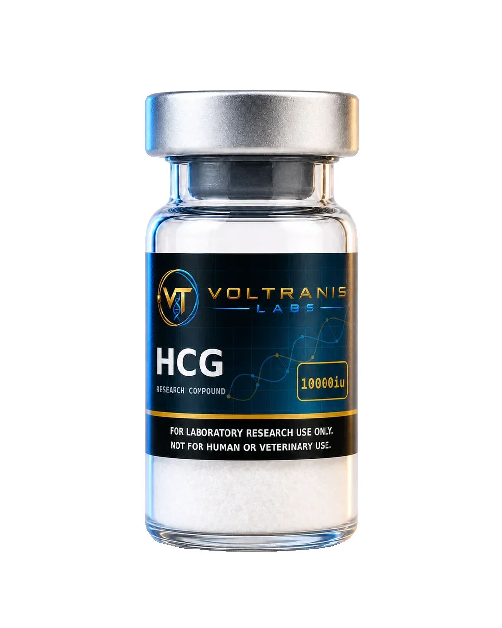 HCG 10000iu — labelled vial, product photograph