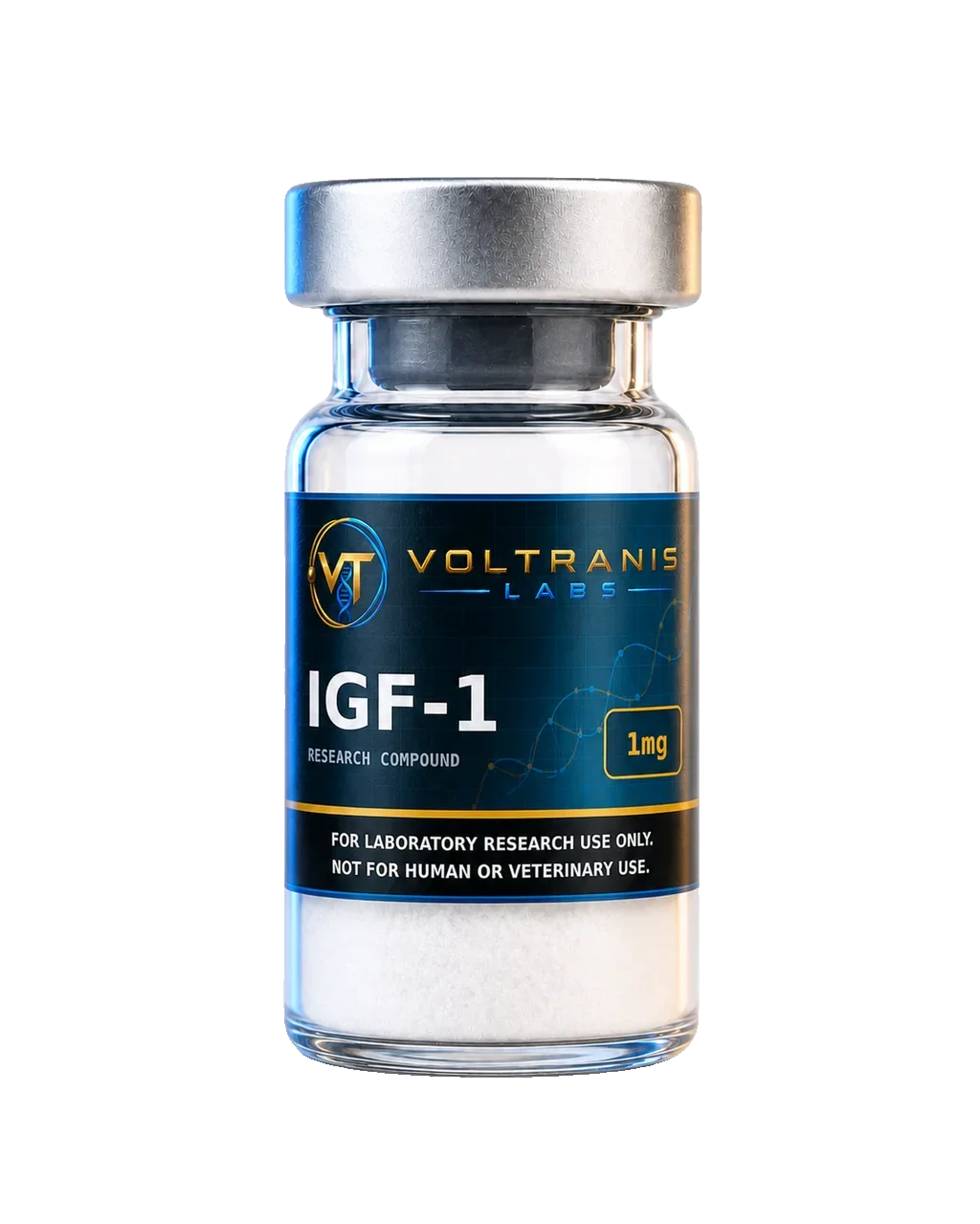 IGF-1 LR3 1mg — labelled vial, product photograph