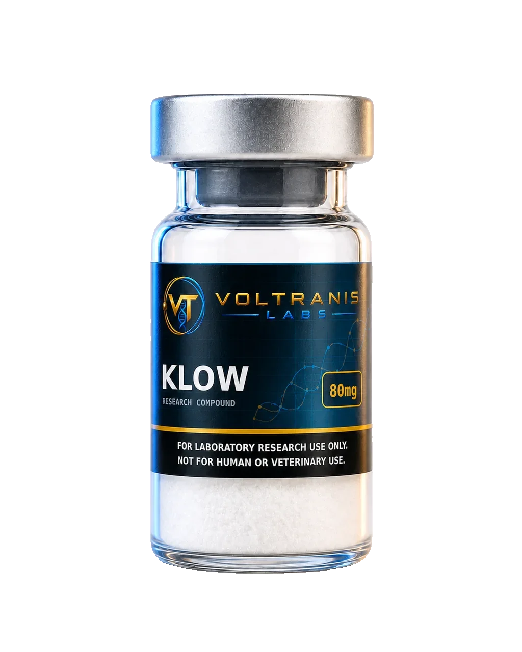 Klow 80mg — labelled vial, product photograph