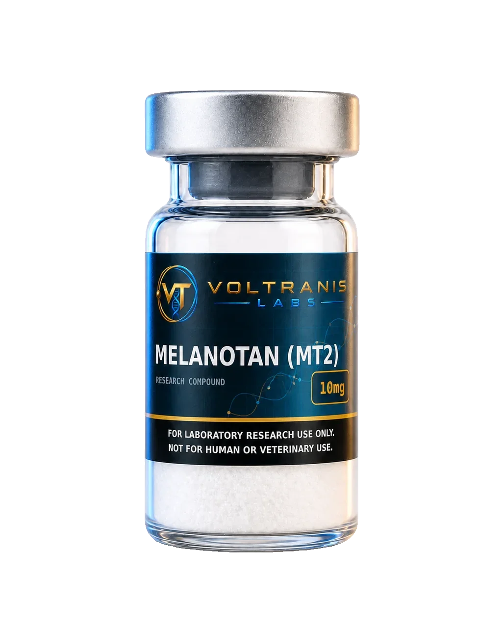 Melanotan (MT2) 10mg — labelled vial, product photograph