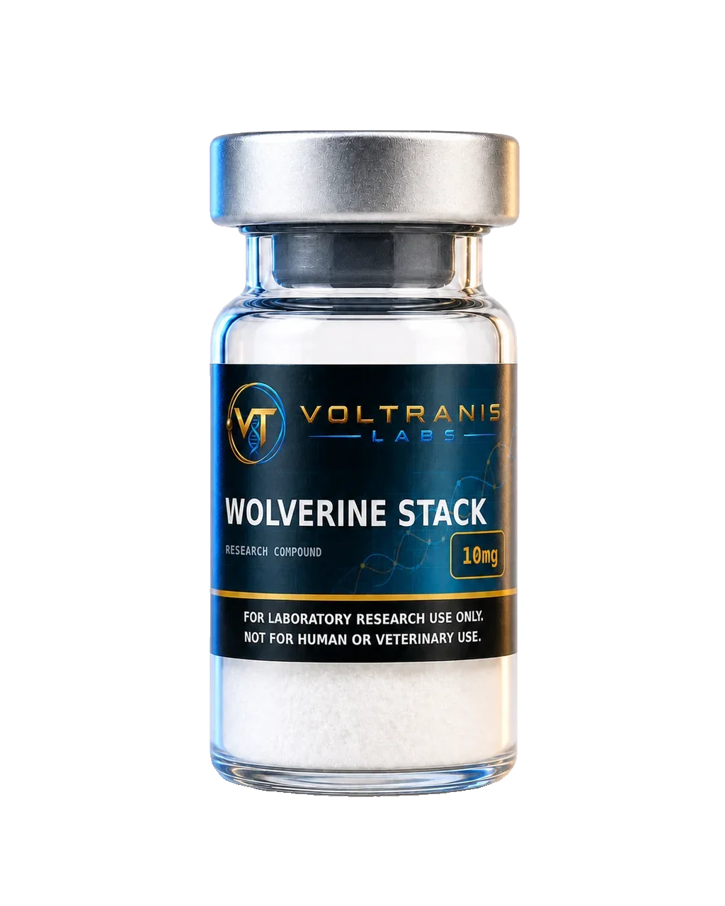 Wolverine Stack 10mg — labelled vial, product photograph