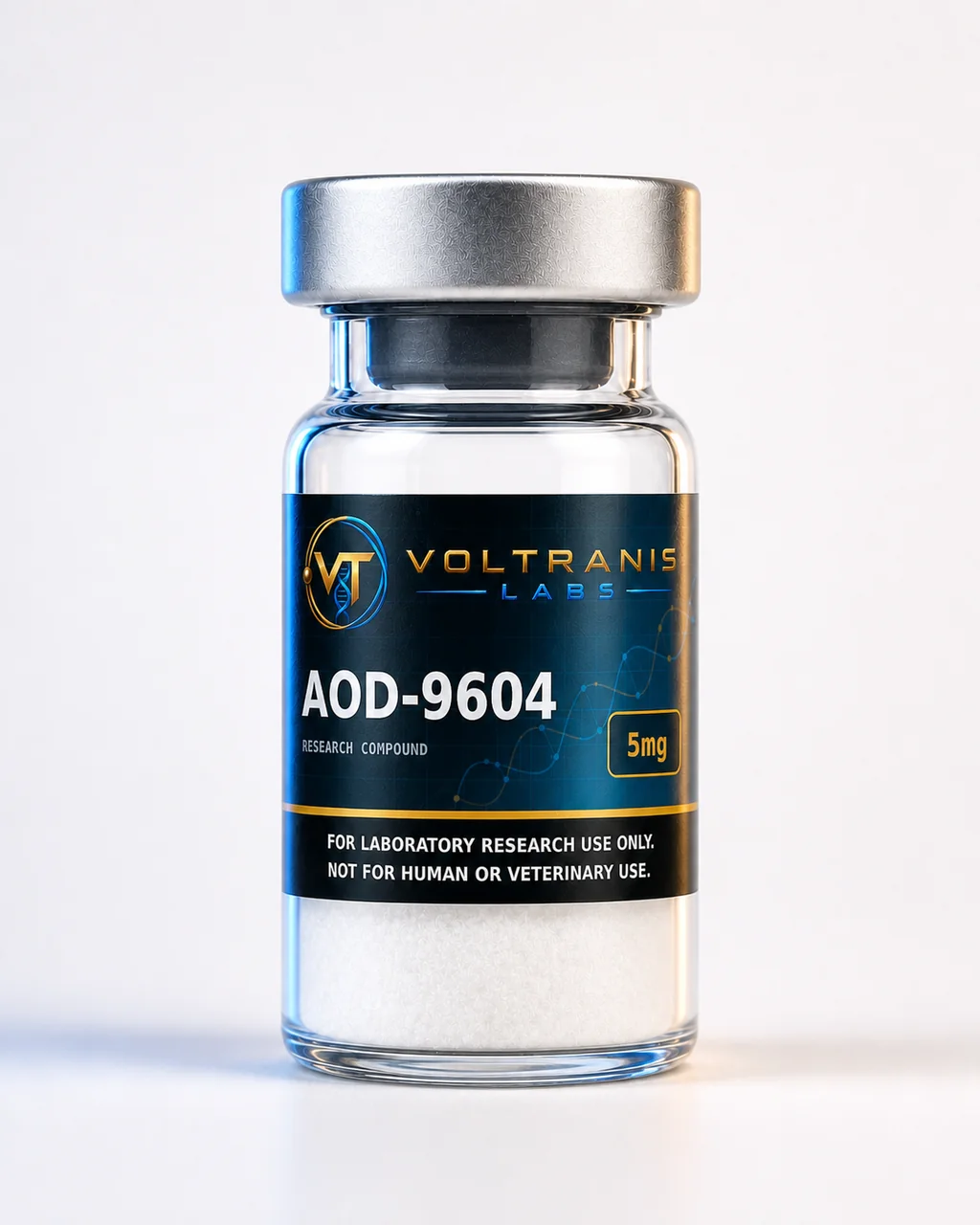 AOD-9604 5mg — labelled vial, product photograph