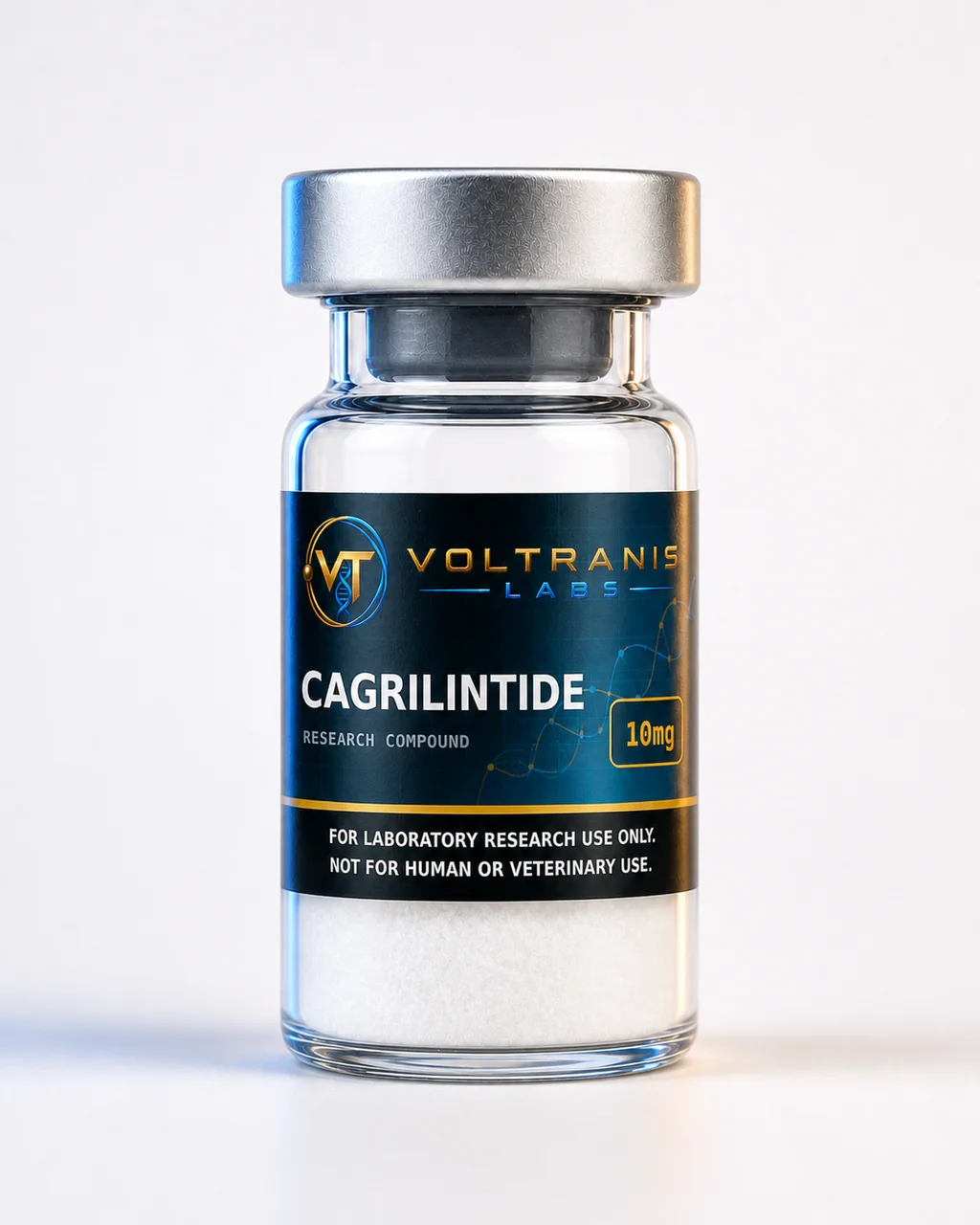 Cagrilintide 10mg — labelled vial, product photograph