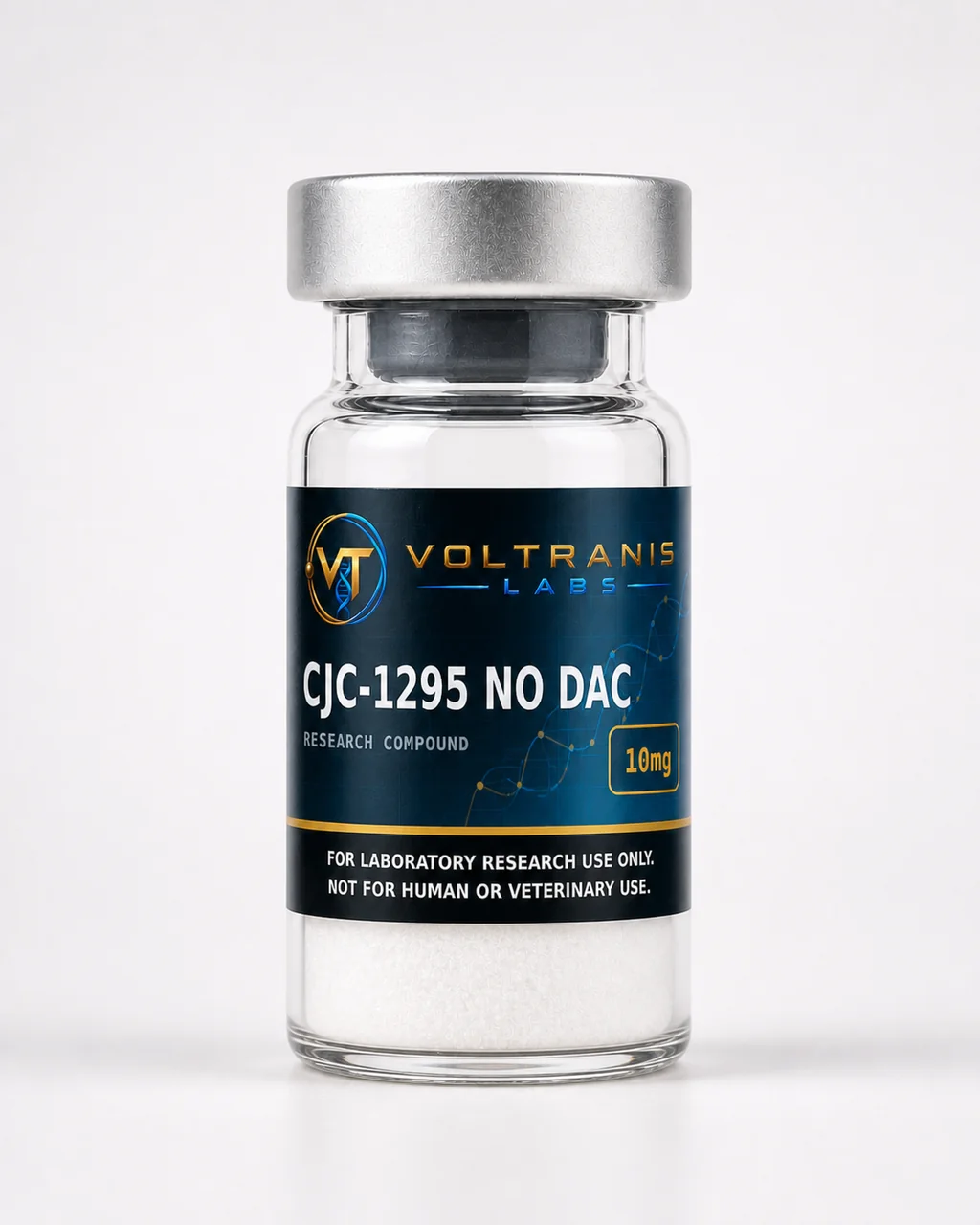 CJC-1295 No DAC 10mg — labelled vial, product photograph