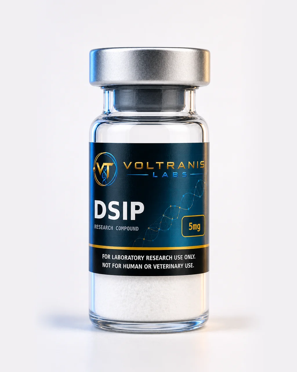 DSIP 5mg — labelled vial, product photograph