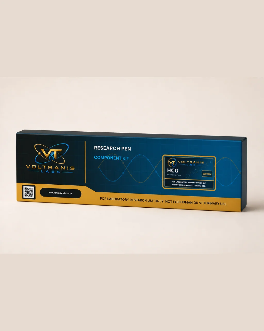 HCG 10000iu — labelled pen box, product photograph