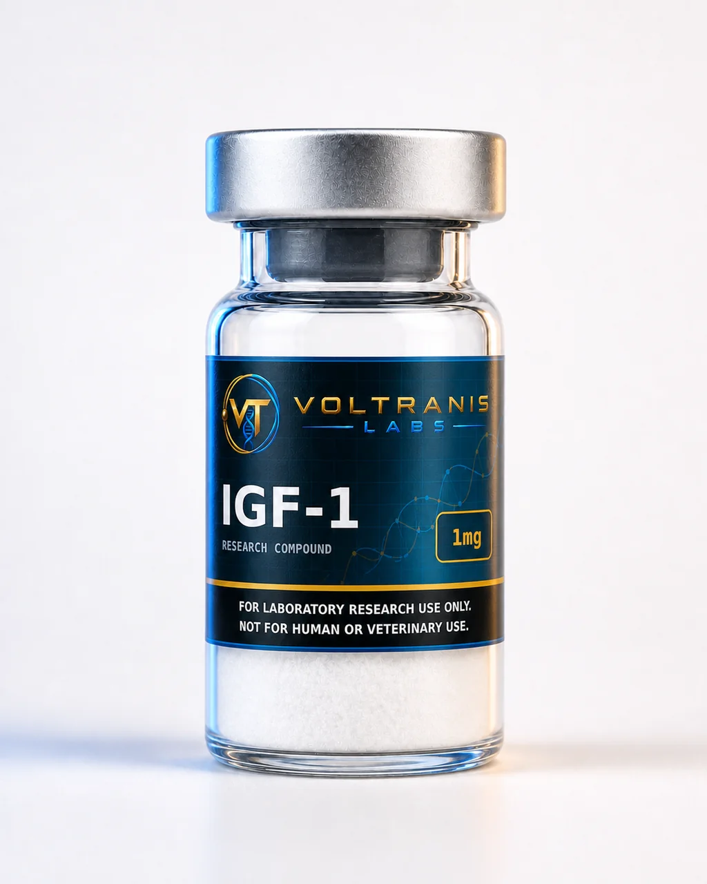 IGF-1 1mg — labelled vial, product photograph