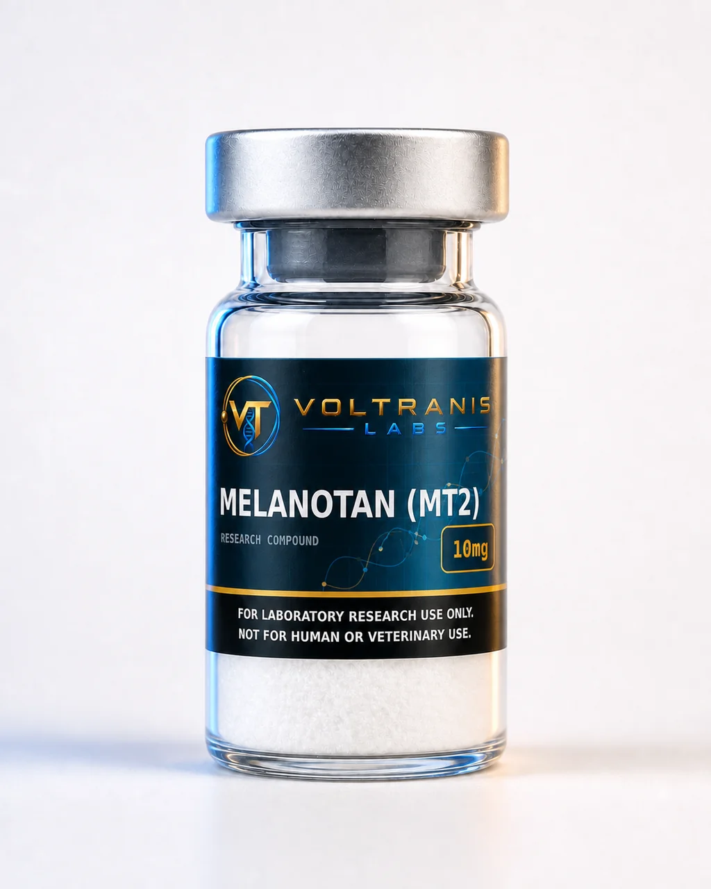 Melanotan (MT2) 10mg — labelled vial, product photograph