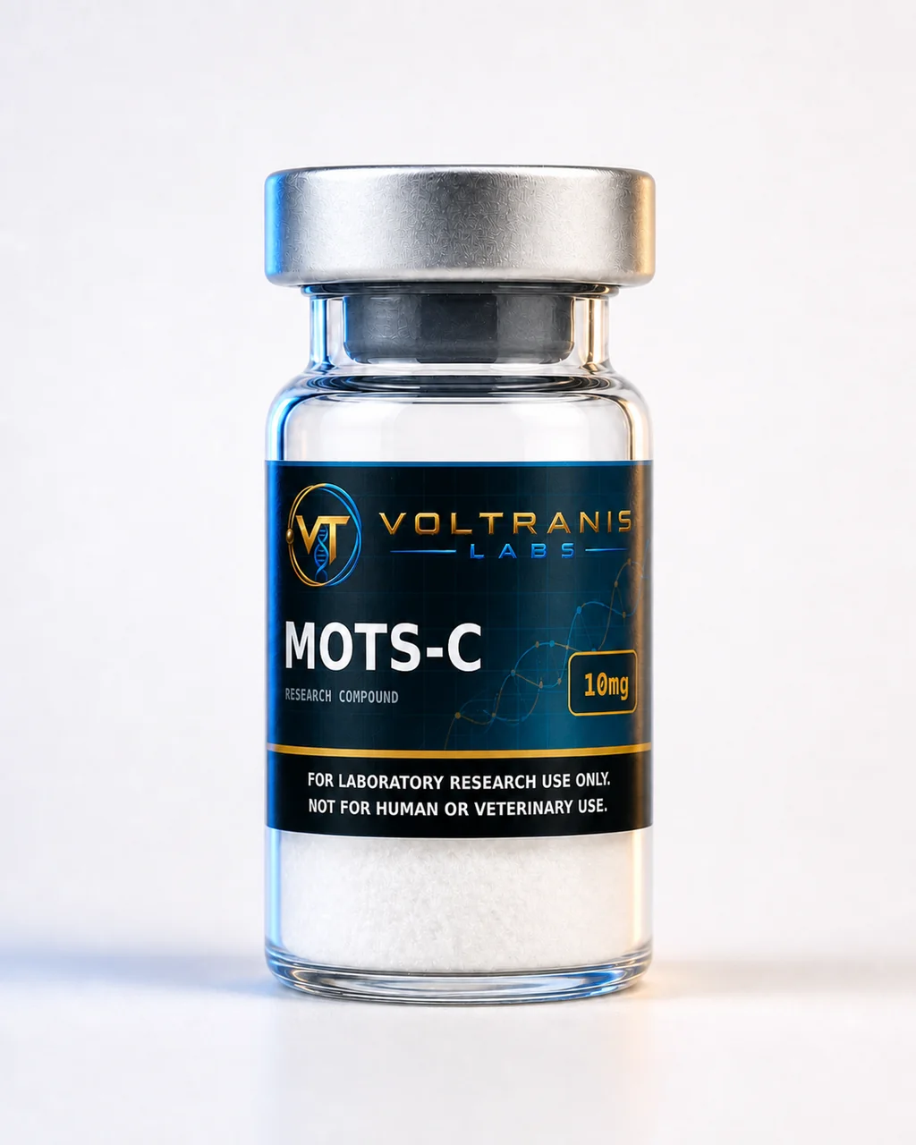 MOTS-C 10mg — labelled vial, product photograph