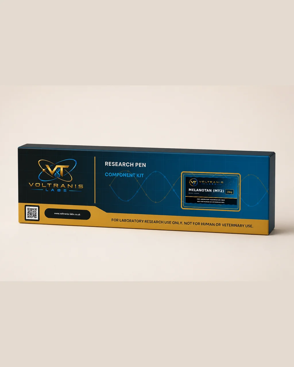 Melanotan (MT2) 10mg — labelled pen box, product photograph