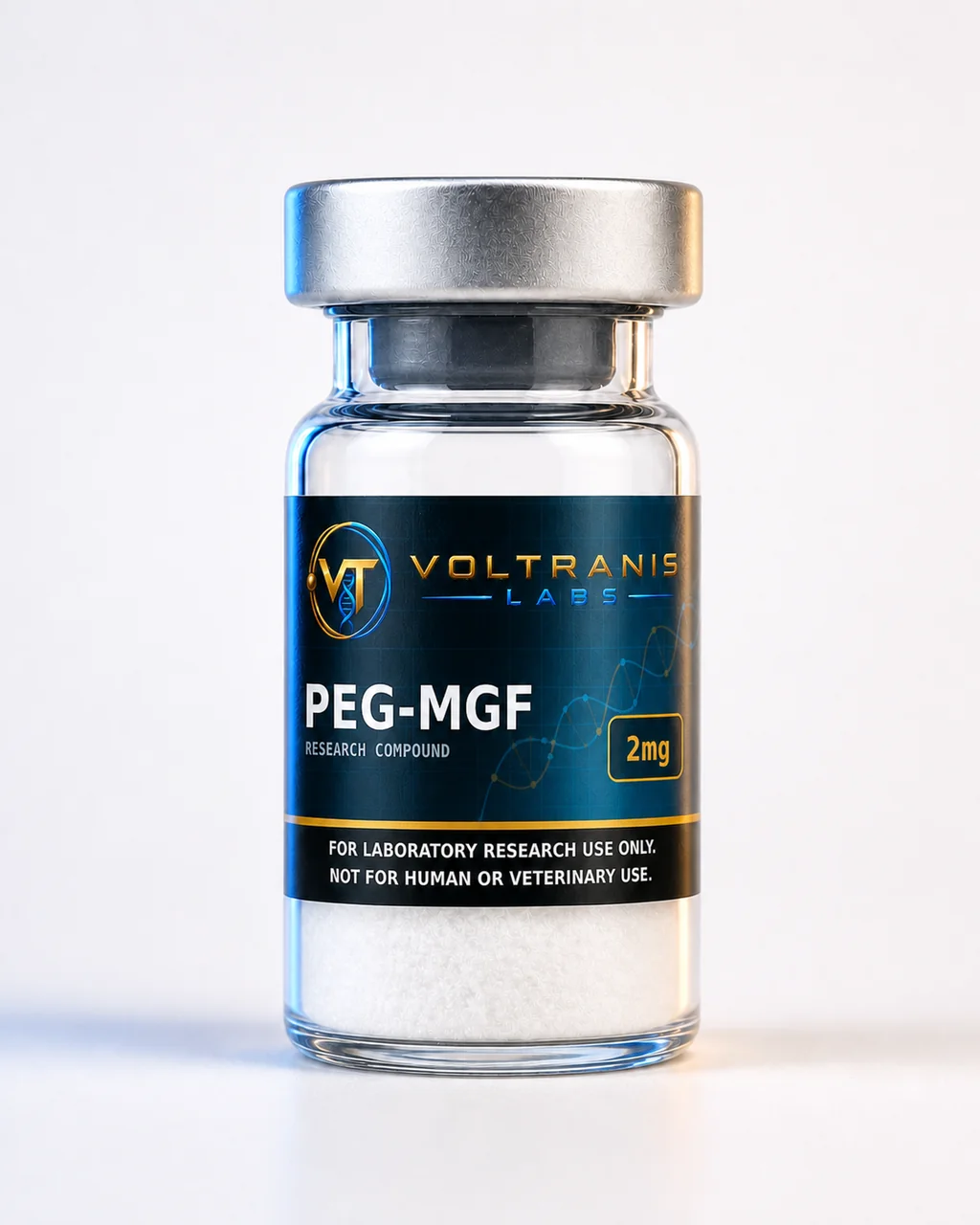 PEG-MGF 2mg — labelled vial, product photograph