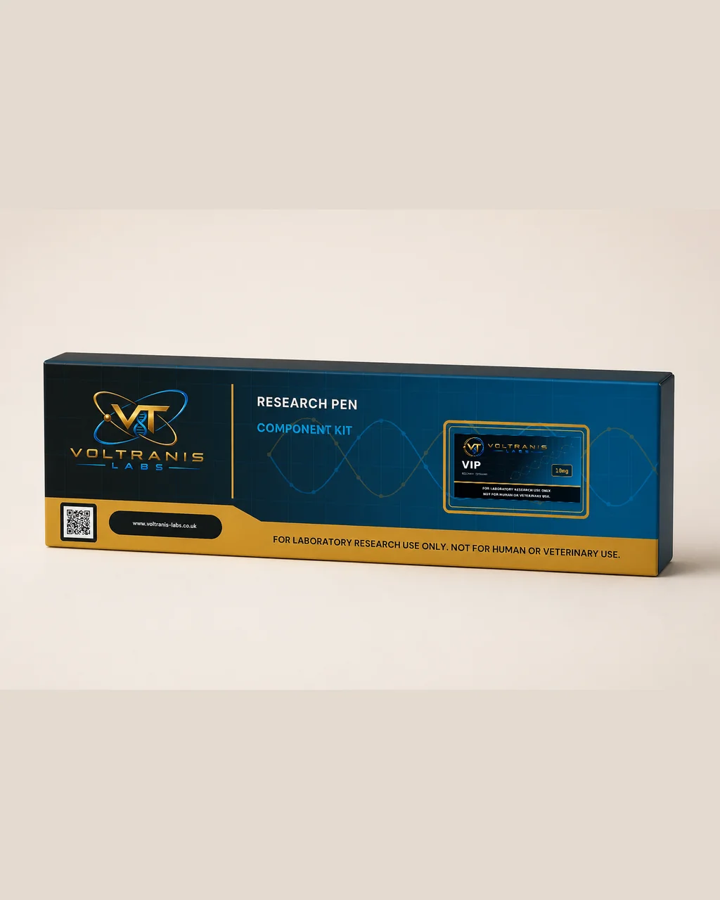 VIP 10mg — labelled pen box, product photograph