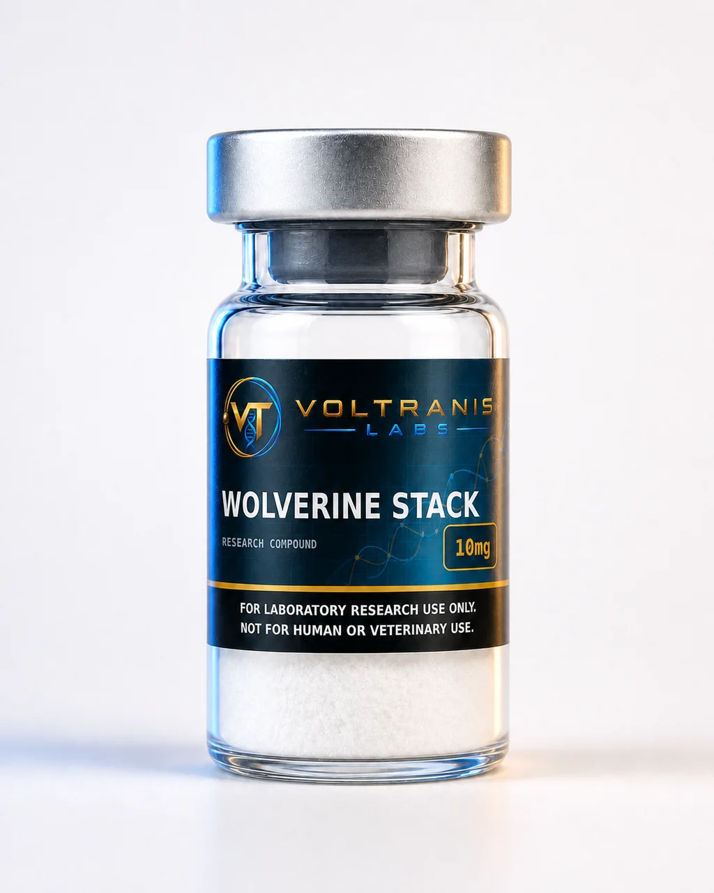 Wolverine Stack 10mg — labelled vial, product photograph
